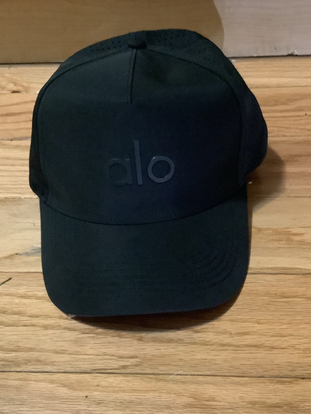 ALO Yoga Black Logo Baseball Cap